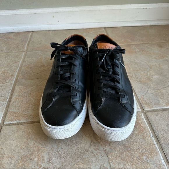 BYLT Everyday Shoes Black Leather Casual Sneakers Premium Basics​​ - Picture 4 of 8